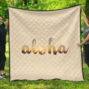 Aloha Premium Quilt  Ah  J6 Home Decor  Quilt